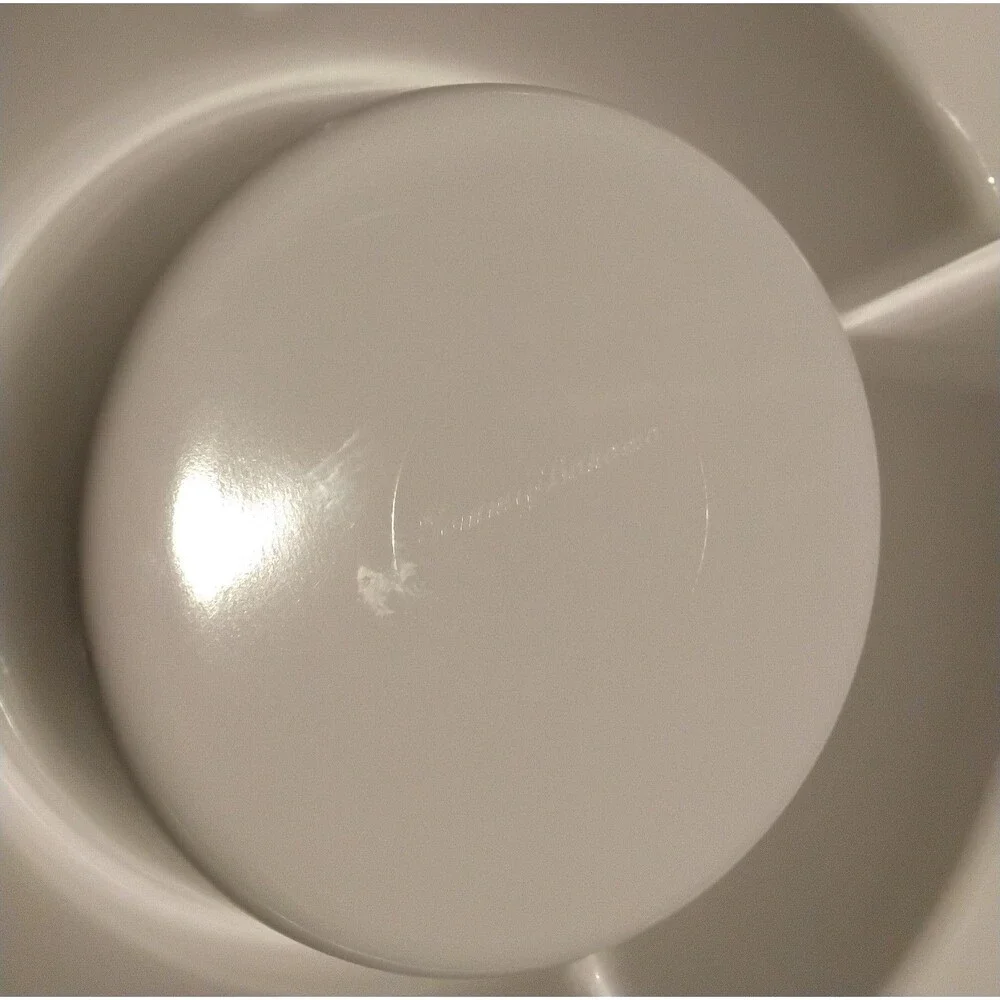 Tommy Bahama Round Tropical Melamine 5 Slot Serving Platter Excellent